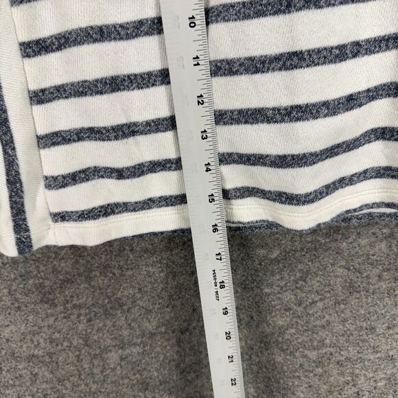 Jones New York Skort Women M Medium White Striped A-Line Midi Drawstring Cotton - Picture 5 of 8